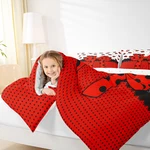 Homewish Cartoon Bowknot Kids Comforter Set Full Sizeladybug Ladybird Beetle. Fixed Price $71.46.