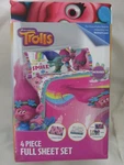 Trolls Full Size Microfiber Set 4 Piece Bedding. Fixed Price $34.99.