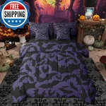 Castle Fairy Halloween Themed Kids Comforter Set 7 Piece Queen Sizeblack Bats. Fixed Price $99.48.