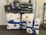 Pottery Barn Polar Express 6 Pc Queen Comforter & Sheets Set Train Pillow New. Fixed Price $337.77.