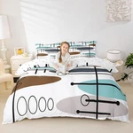 Erosebridal Mid Century Duvet Cover King Modern Minimalist Bedding Set, Hippi.... Fixed Price $64.61.