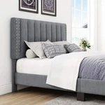 Brookside Anna Stone Queen Upholstered Platform Bed With Storage. Fixed Price $300.00.