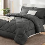 Cozylux Oversized King Comforter Set Dark Grey, 7 Pieces Bed Bag Comfort.... Fixed Price $107.94.