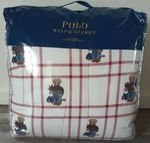 Polo Ralph Lauren Flannel Holiday Gift Bear Collection Twin 2 Pc Comforter Set. Fixed Price $199.00.
