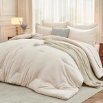 7 Pieces Queen Comforter Set, Soft Bag Size, All Season Bedding. Fixed Price $64.94.