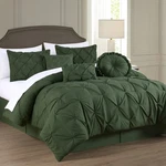 Chezmoi Collection Sydney 7-PIECE Pinch Pleat Microfiber Comforter Bedding Set. Fixed Price $82.99.