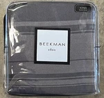 Beekman 1802 Granby Grey King Cotton Duvet Comforter Cover. Fixed Price $89.95.