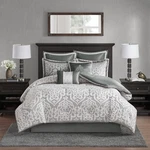 Madison Park Odette Cozy Comforter Set Medallion Design KING(104 X 92 In). Fixed Price $151.00.