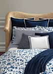 $430 New Rl Ralph Lauren Adelaide Floral Comforter Duvet Blue White Cotton King. Fixed Price $219.99.