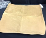 Pottery Barn Pieced Suede Leather Bed Throw Chair Sofa Pillow Cover 20X20 Camel. Fixed Price $47.99.