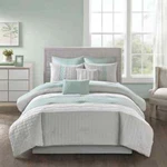 New! Ultra Soft Chic & Modern Cozy Rich Aqua Green Blue White Comforter Set. Fixed Price $176.32.