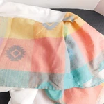 Vtg Westpoint Stevens Queen Bed Skirt Southwest Navaho Colorful 13" Drop Sham. Fixed Price $24.99.