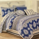 New Dena Home Aria Blue 4 Piece Queen Comforter Set. Fixed Price $260.10.
