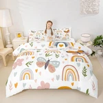 Homewish Rainbow Comforter Set Size Girls Full, Cartoon. Fixed Price $65.89.