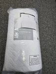 #= Vcny Full Queen Comforter Set White 2 Standard Shams Polyester New. Fixed Price $77.39.