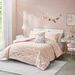 Codi Teen Girls Bedding Comforter Set Twin Size, Cute Pink And Gold Girly Bed.... Fixed Price $39.50.