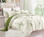 Graceful Print 100% Cotton Bedding SET:1 Duvet Cover & 2 Pillow Shams All Sizes. Fixed Price $65.99.