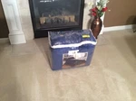 Lavish Home 3 Piece Sherpa/fleece Comforter Set-king- Navy. Fixed Price $59.00.