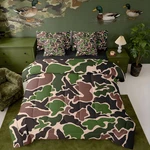 Camo Duck Bedding Set Queen - Hunter Comforter, Sheets & Pillowcases. Fixed Price $105.99.