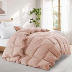 Hotel Goose Feather Comforter, 100% Cotton Cover King Queen Bed Blanket Pink. Fixed Price $104.99.