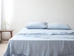 Linen Set 100% Organic Flax Bed Flat With Pillowcases. Fixed Price $89.00.
