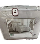 Envogue Red And White Queen Striped Comforter All Over Cherry Pattern X90. Fixed Price $199.00.