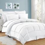 New Sealed Sweet Home Collection Dobby Stripe 8 Piece Bed-in-a-bag, Queen White. Fixed Price $54.99.