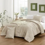 Downluxe King Size Comforter - 3 Pieces Khaki Bedding Sets, Botani. Fixed Price $55.98.