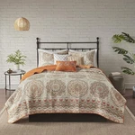 Madison Park Tangiers Lightweight King/cal Quilt Bedding Set Orange 6-PC.. Fixed Price $42.60.
