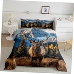 Deer Bedding Set Size Wild Animal Comforter Kids Boys Twin Sapphire. Fixed Price $19.93.