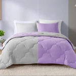 Spaces Vixie Reversible Comforter Set Full/queen, Lavender/light Grey. Fixed Price $62.99.