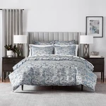 Fieldcrest Moonlit Blossom 3-PC. Floral Duvet Cover Set King Deep Blue. Fixed Price $119.00.