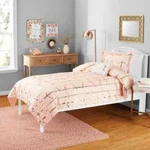 Your Zone Gold Geometric Metallic Print Microber 3PIECE Comforter Set Twin Quilt. Fixed Price $35.95.