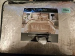 Bebe King Size Shea 8 Pc Velvet Comforter Set. Fixed Price $74.00.