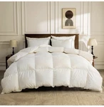 Bpc Lightweight Organic Feather Down Comforter King Size, Ivory White. Fixed Price $85.00.