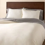 3PC Full/queen Solid Duvet Cover Set Sour Cream - Hearth & Hand. Fixed Price $35.99.