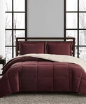 Truly Soft Corduroy Cuddle Warmth Comforter Set - Zinfendel Red Burgundy Twin. Fixed Price $49.00.