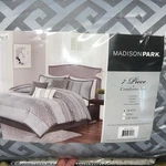 Madison Park William Jacquard 7PC Queen Comforter Set, Gray. Fixed Price $88.88.