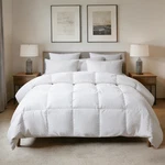 Feather Down Comforter, Natural Fluffy Duvet Insert, Luxurious Hotel Collection. Fixed Price $109.44.