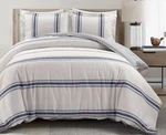 Lush Cor Duvet Set Farmhouse Stripe Reversible 3PC. Full/queen New. Fixed Price $64.99.