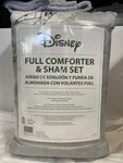 Disney Mickey Mouse Grey Oh Gosh 2 Piece Full Comforter And Sham Set New. Fixed Price $48.00.