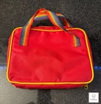 Vintage Bible Bag With Rainbow Handles 1999 By Zonderman Kidz Red Purse Carrying. Fixed Price $19.99.
