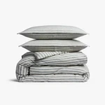 Relaxed Linen Stripe Duvet Cover & Sham Set - Parachute. Fixed Price $141.75.