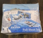 Lot Of 2 Disney Frozen Olaf Cotton Full Sheet Set 54 In X 75. Fixed Price $11.97.