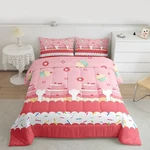 Feelyou Cake Print Comforter Set Twin Size Happy Birthday Bedding Kids. Fixed Price $29.87.