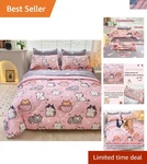 Cute Cartoon Cat Twin Bedding Set All-season 7-PIECE Comforter Collection. Fixed Price $92.38.
