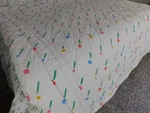 Vtg Marimekko Snow Flowers Comforter Quilt Bedspread Twin Rare Htf Pop Art. Fixed Price $89.00.