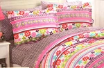 Twin Xl Dorm - Xoxo Garden Fiesta Microfiber Sheet Sham & Comforter Set. Fixed Price $79.99.