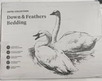 Bpc 90X106 California King Sized Feathers Down Comforter, Ivory White. Fixed Price $120.00.