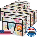 Edendwell Clear Under Bed Storage Containers - 8 Pack Large Capacity Clothes. Fixed Price $83.00.